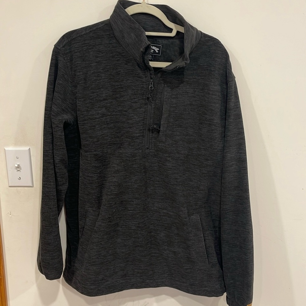 Fuzzy mens quarter zip